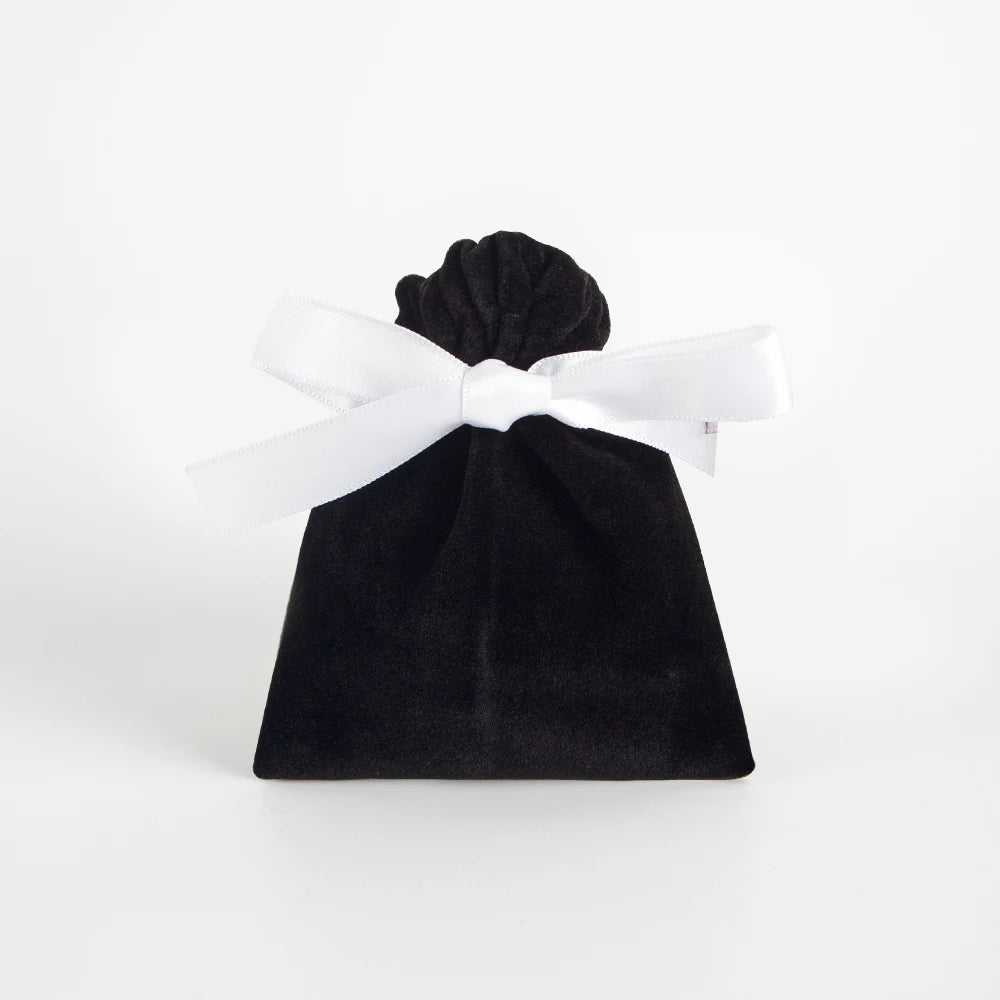 10pcs Bulk 10x12cm Jewelry Packing Ribbon Velvet Bags Gift Display Packing Storage Wedding Travel Candy Drawstring Dust Pouches