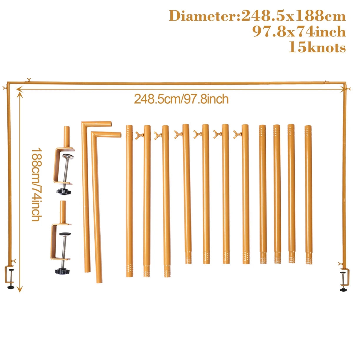 Adjustable Table Rod Holder Wedding Party Decor Matal Clamps Tabletop Arches Happy Wedding Table Supplies Birthday Party Decors