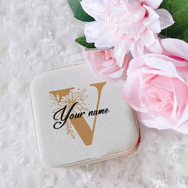 Personalized Jewelry Box Girls Jewelry Organizer Case with Name Perfect Wedding Bridesmaid Bestfriends Bachelorette Party Gift