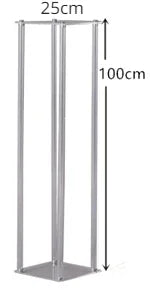 Clear Square Acrylic Artificial Flower Stand Display Stand Dessert Table Wedding Centerpieces for Tables Birthday Party Decor