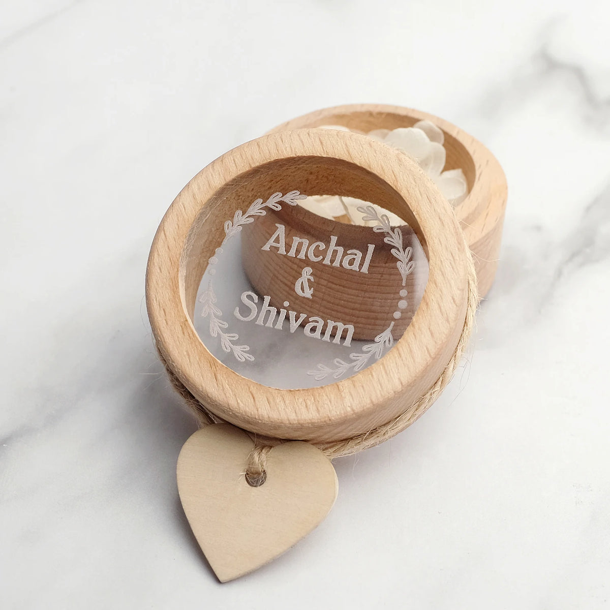 Custom Ring Box Personalized Wedding Ring Bearer Box Proposal Wood Rings Holder Jewelry Organizer Engagement Wedding Decoration