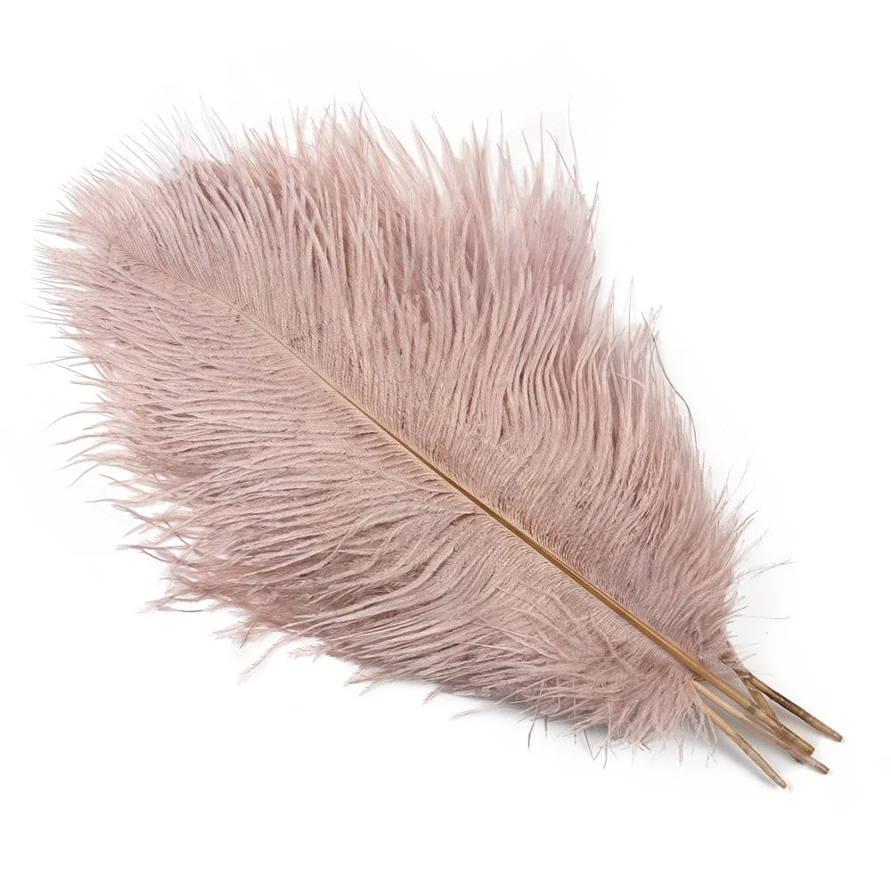 10PCS 15-60cm Big Ostrich Feathers White Ostrich Feather Plumes Carnaval Table Centerpieces Party Wedding Accessories Decoration