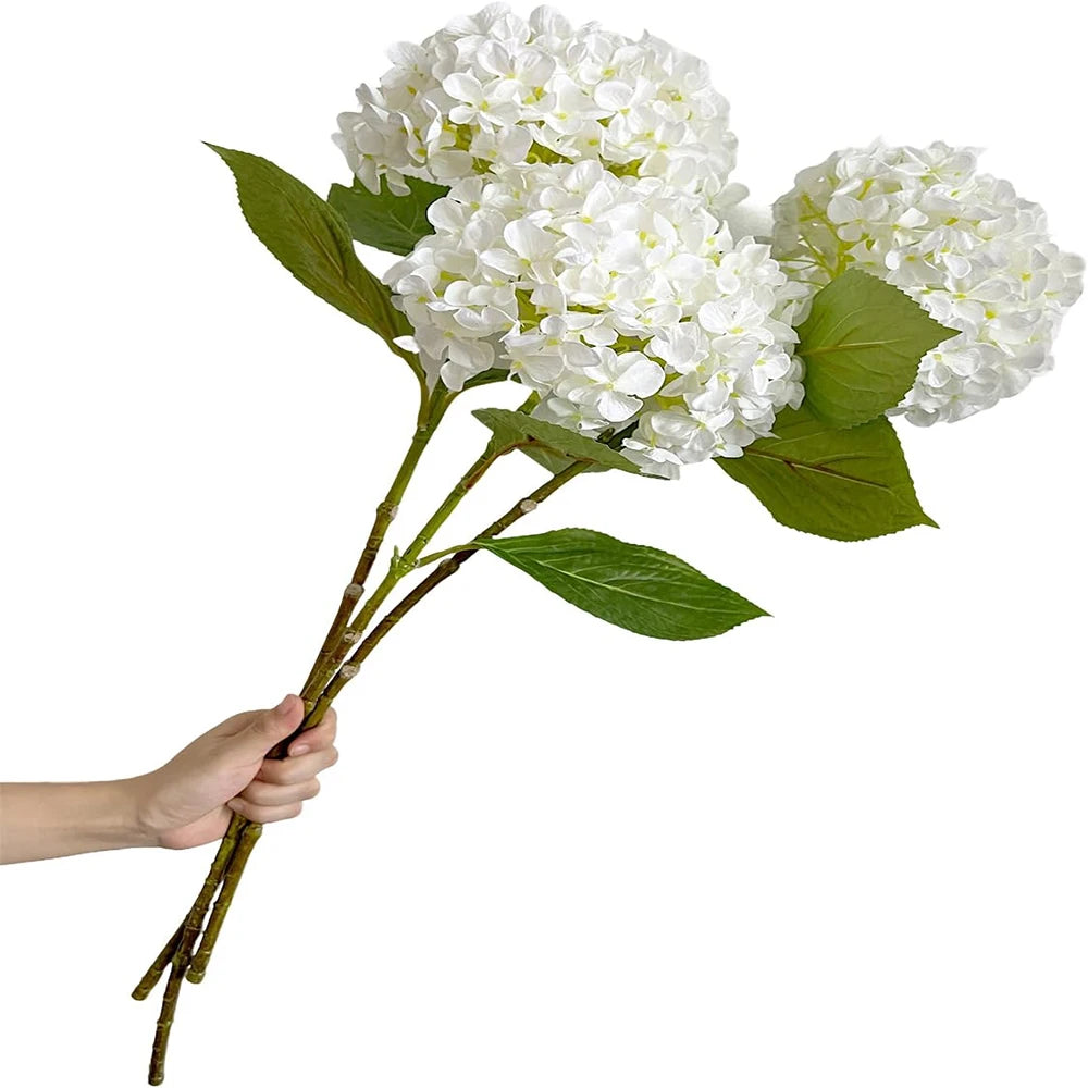 58cm Artificial Flowers Silk Hydrangea for Wedding Home Party Hotel Living Room Table Accessories Decoration