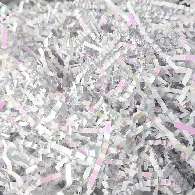 Glitter Metal Foil Bright Laser Rose Pink Gold Decor Confetti Shredded Crinkle Folds Craft Raffia Paper Gift Box Filler Material