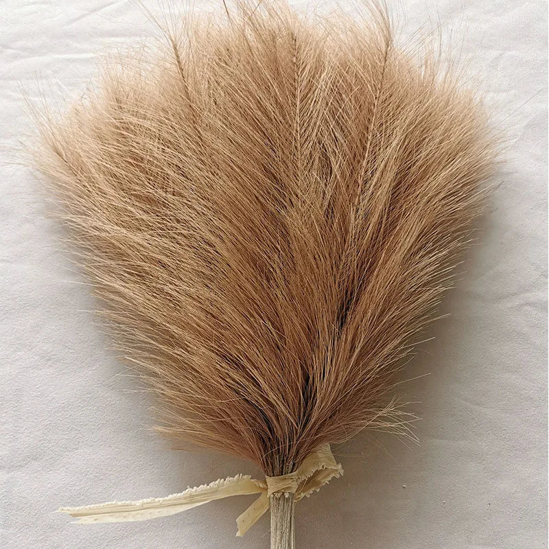 10/30 Pcs Artificial Pampas Grass Fluffy Reed Bouquet Boho Decor for Party Room Home Wedding Decoration Table Flower Arrangement
