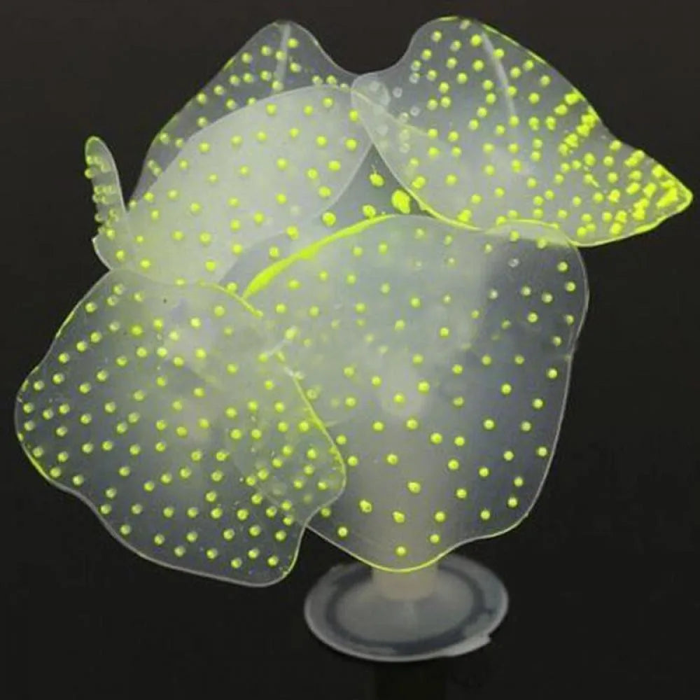 1Pc Silicone Glowing Artificial Fish Tank Aquarium Coral Plants Ornament Underwater Pets Decor Aquatic Pet Supplies Decoration