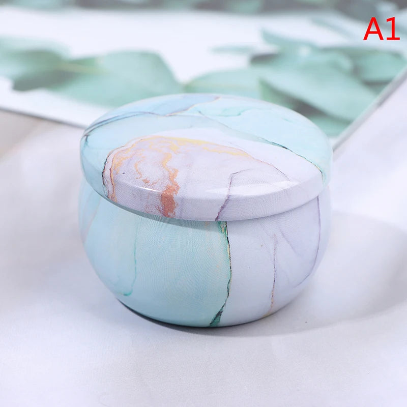 Drum-shaped Jewelry Candy Cookie Box Festive Party Supplies Rose Tea Pot Tin Box Small Fresh Home Garden Personality Jewelry Box