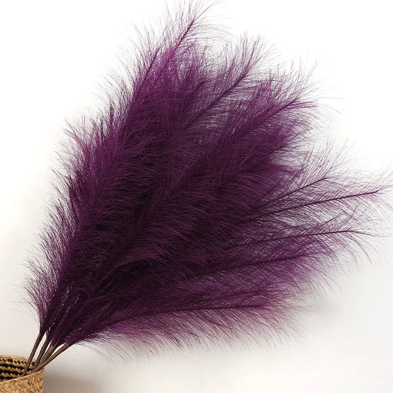 1PC Artificial Pampas Grass Fake Reeds Decor Vase Fillers Everlasting Flower Decor Centerpieces Wedding Arch Flower Faux Plants
