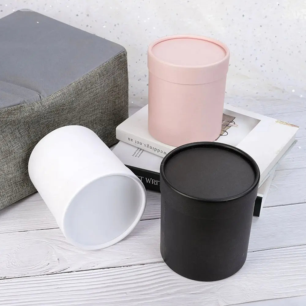 Flower Box Gift Packaging Box Portable Round Small Hug Bucket Storage Flower Cardboard Box Candy Day Mother Rose