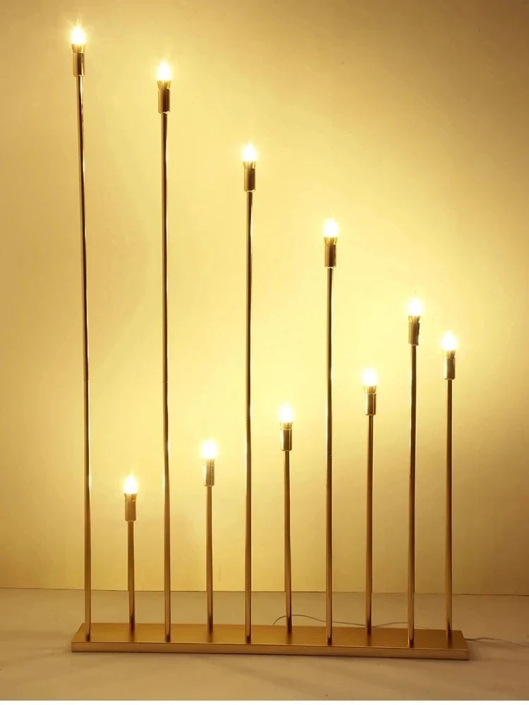 2 Sets! 10 - Heads High - Quality Metal Electric Candelabra - Wedding/Home Decor Centerpiece”