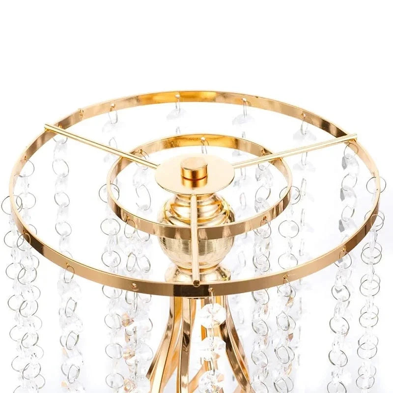 49/53cm Tall Crystal Candle Flower Holder Centerpiece Candle Holder Road Lead Flowers For Wedding Hotel Dining Table Party Decor