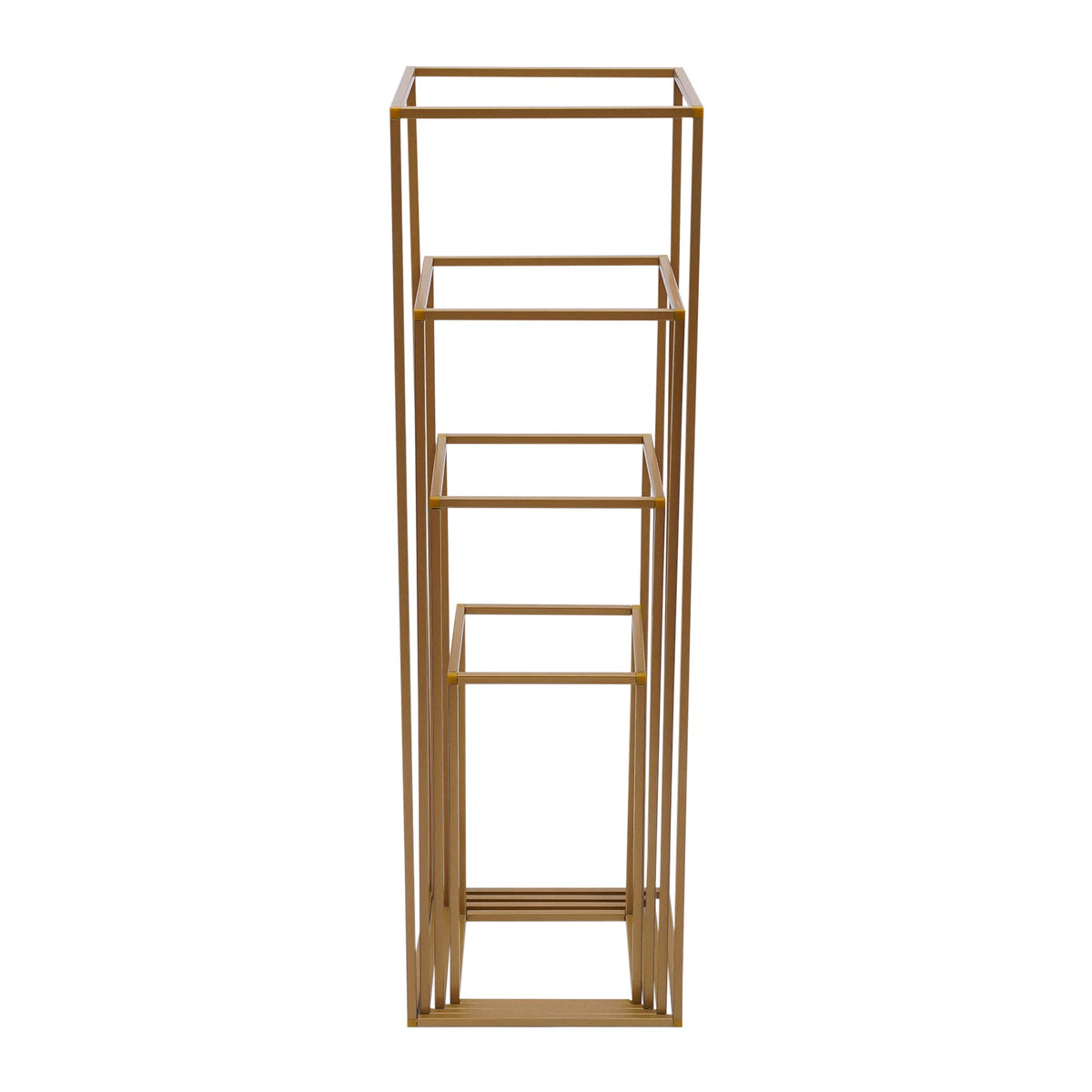 4Pcs Tall Gold Wedding Backdrop Flower Vase Stand Metal Table Centerpieces Decor Floral Arrangement for Party Home Decor