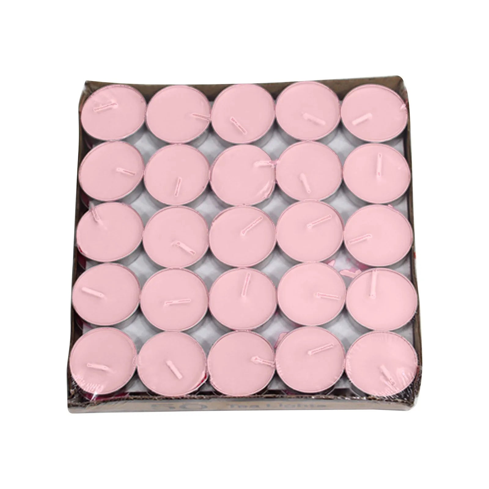 50pcs Round Aromatherapy Candle Birthday Romantic Smokeless Atmosphere Gift Props Wedding Decoration Tea Candle Light Tea Wax