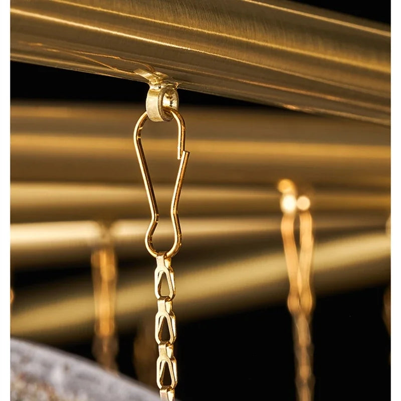 Glass Pendant Match LED Chandelier For Living Room Dining Bedroom Luxury Metal Indoor  Decorations Lighting fixtures