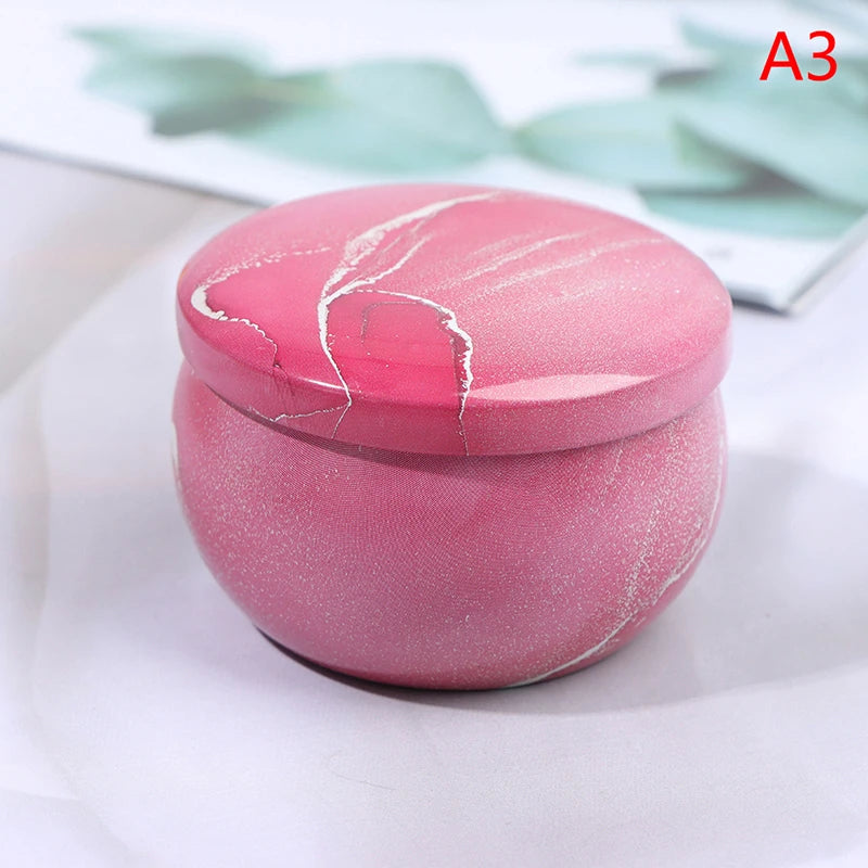 Drum-shaped Jewelry Candy Cookie Box Festive Party Supplies Rose Tea Pot Tin Box Small Fresh Home Garden Personality Jewelry Box
