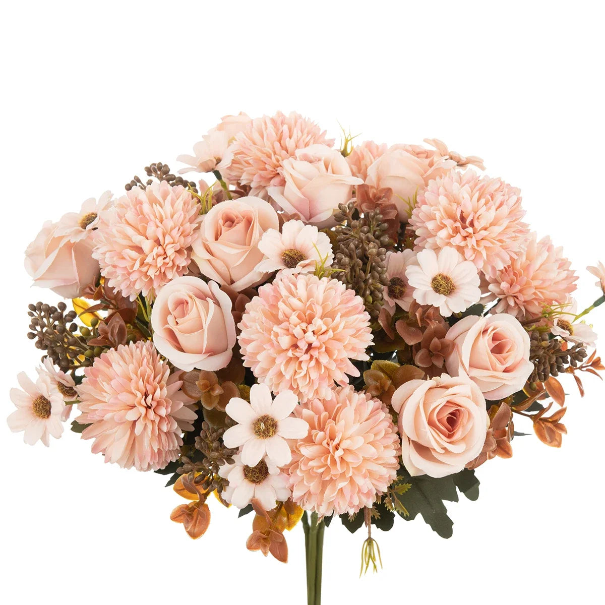 Silk Rose Artificial Flowers for Wedding Home Christmas Decoration Wreaths bridal bouque Dining table vase Photography props DIY
