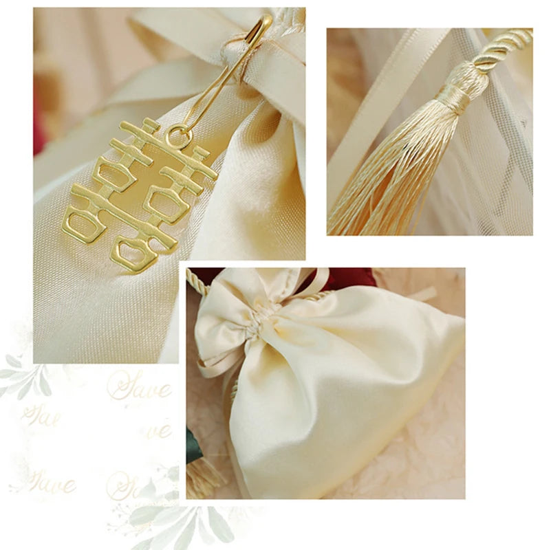 Luxury Packing Drawstring Velvet Pouch Sachet Gift Bag For Jewelry Wedding Candy Boxes With Pearl String Decor Favors Bags
