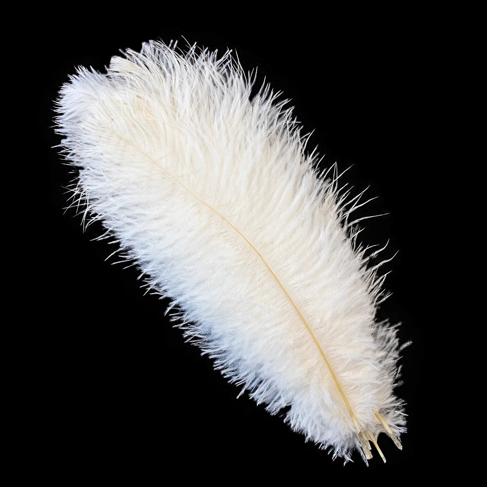 10PCS 15-60cm Big Ostrich Feathers White Ostrich Feather Plumes Carnaval Table Centerpieces Party Wedding Accessories Decoration