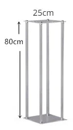 Clear Square Acrylic Artificial Flower Stand Display Stand Dessert Table Wedding Centerpieces for Tables Birthday Party Decor