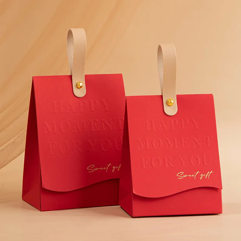 1Pcs Creative Wedding Accompaniment Wedding Candy Handheld Gift Boxes for Party Wedding