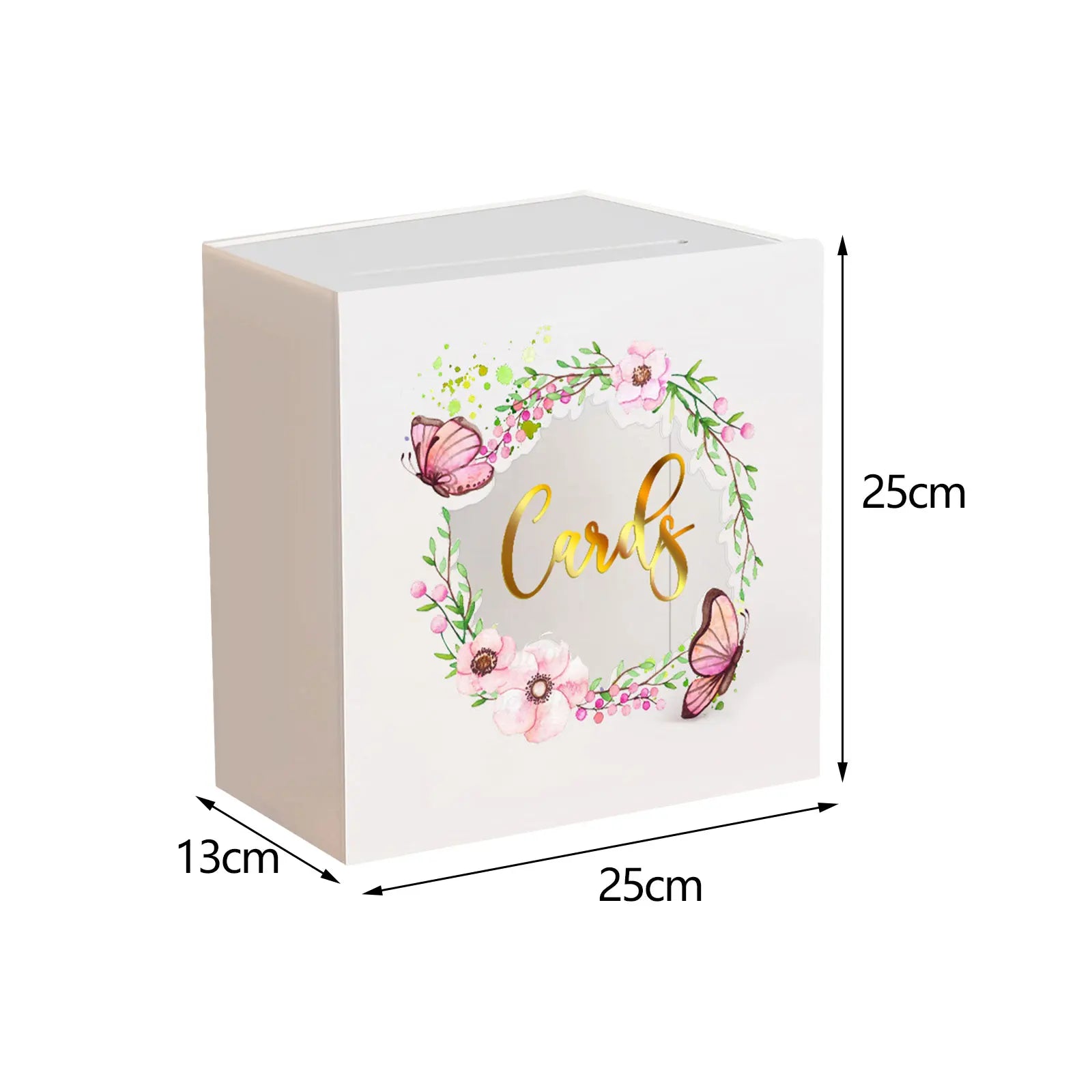 Large Acrylic Card Box DIY Large Envelope Gift Card Box Acrylic Wedding Money Box for Anniversary Shower Birthday Decorations