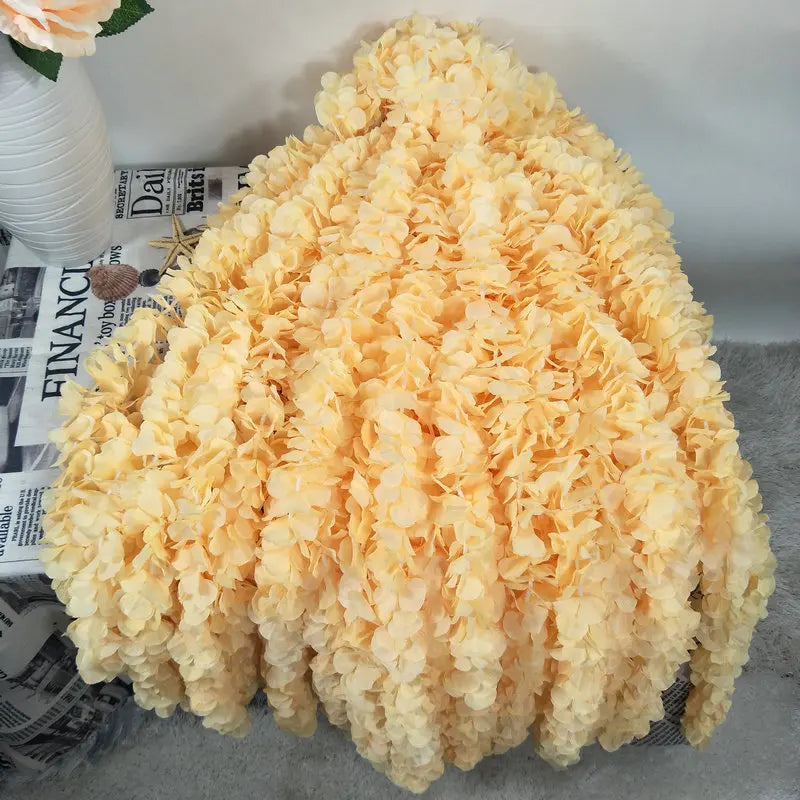 10PCS Artificial Wisteria Flowers Vine 29 Inch Long Tailing Silk Flower Strings for Wall Hanging Wedding Arch Party Home Decor