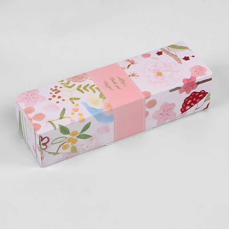 20pcs Rectangular Marbling Cardboard Gift Box Black Plume Paper Packaging Boxes Chirstmas Thank You Cake Chocolate Paper Boxes