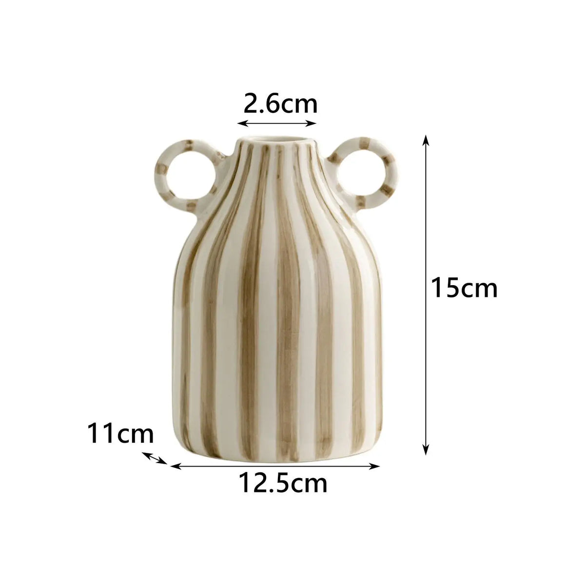Decorative Flower Vase for Dry Fresh Flower Table Centerpieces Nordic Boho Small Vase for Fireplace Office Indoor Cafe Entryway