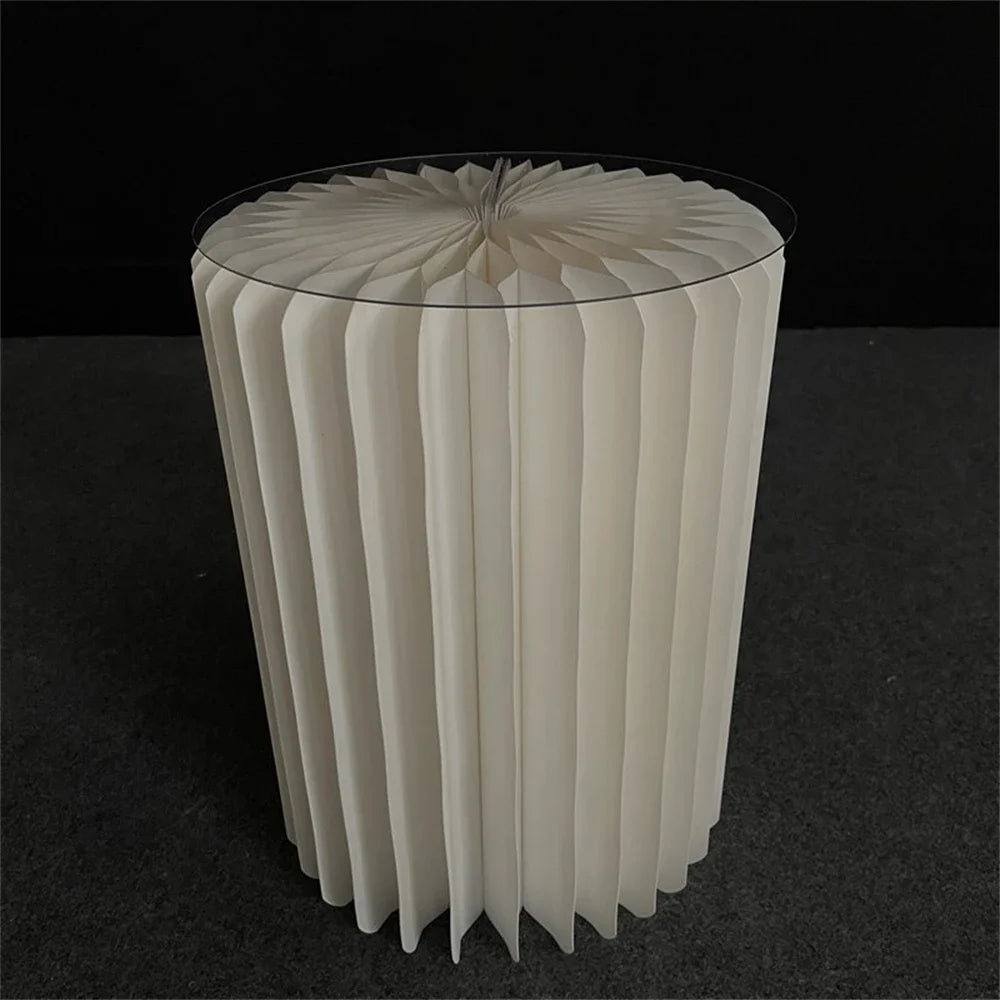 Paper Folding Cylinder Dessert Table Cake Stand Birthday Anniversary Party Supplies Wedding Decor Flower Rack Ramadan Ornament