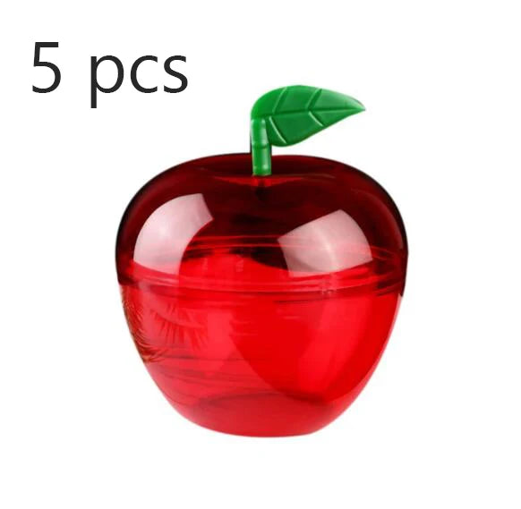 5/10pcs Apple Containers Snow White Decorations Plastic Cookie Jars Red Apple Container Candy Boxes Apples Gift Party Favor