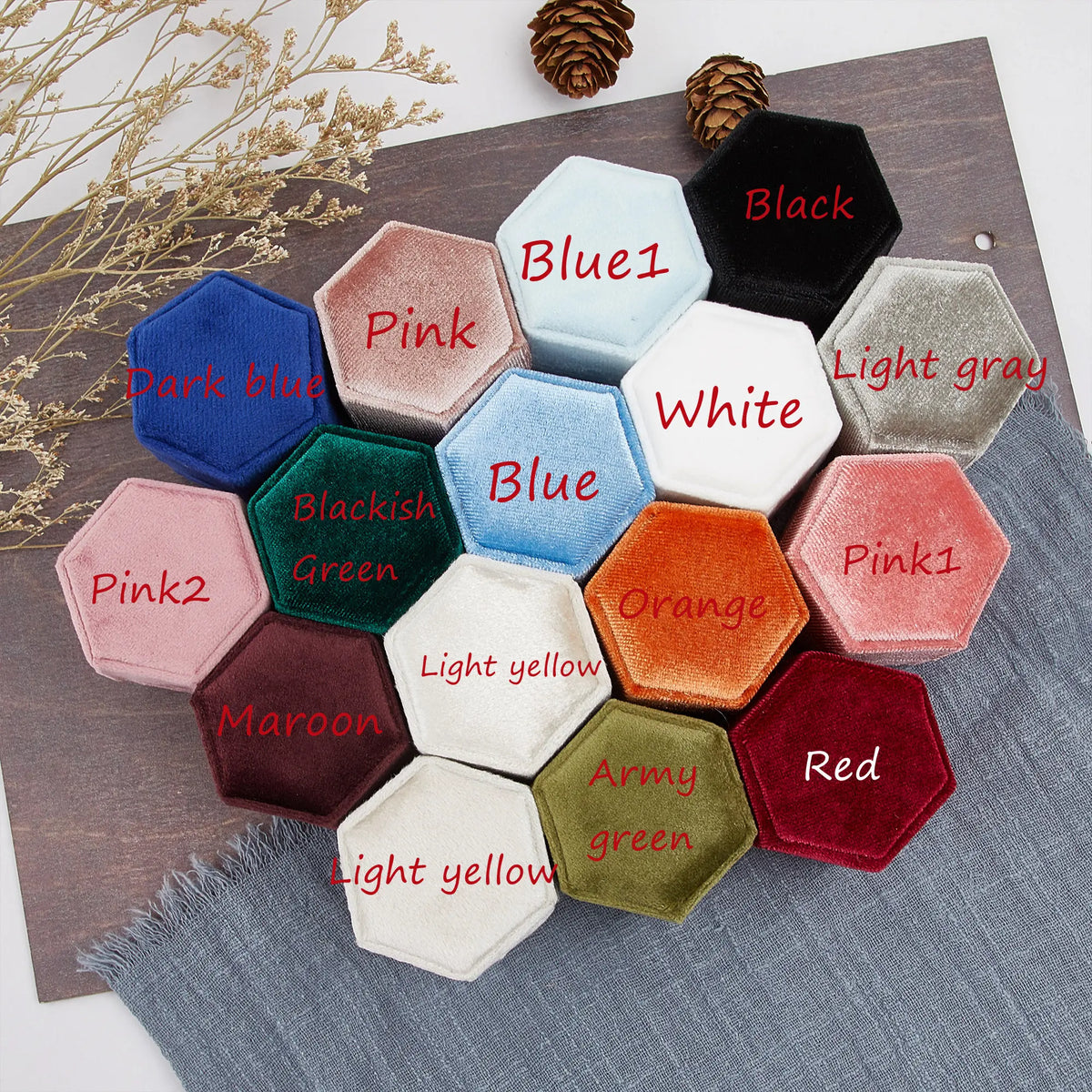 Custom Velvet Wedding Ring Box for Ceremony,Engagement Ring Box,Proposal Ring Box,Christmas Gifts,Wedding Gift,Anniversary Gifts