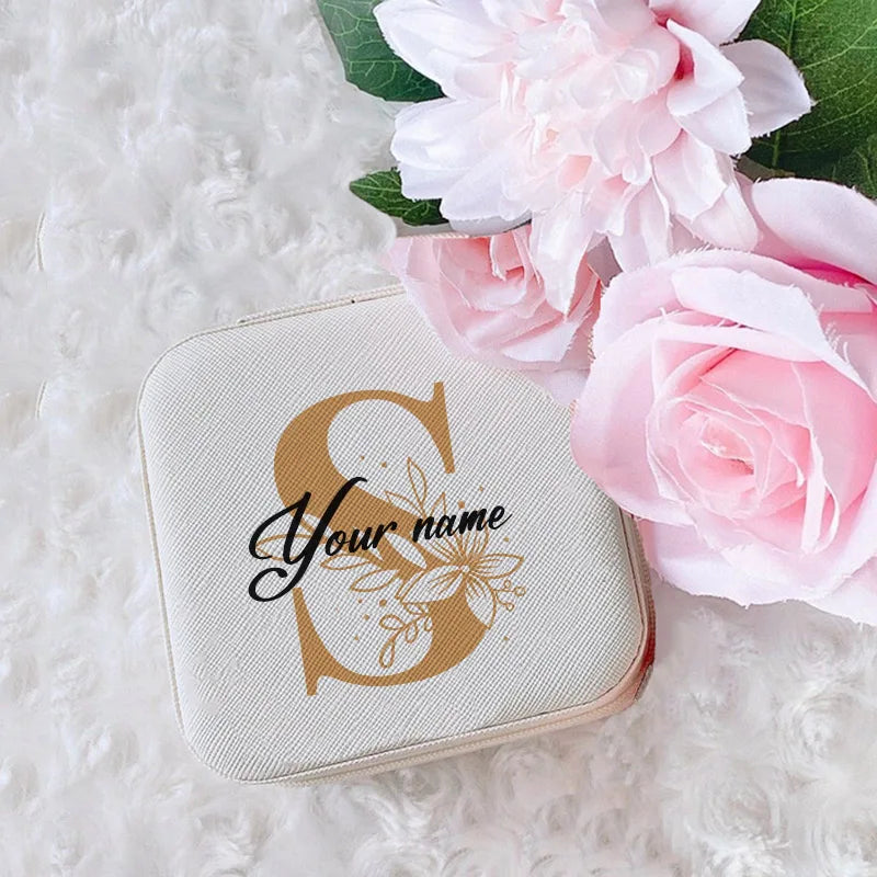 Personalized Jewelry Box Girls Jewelry Organizer Case with Name Perfect Wedding Bridesmaid Bestfriends Bachelorette Party Gift