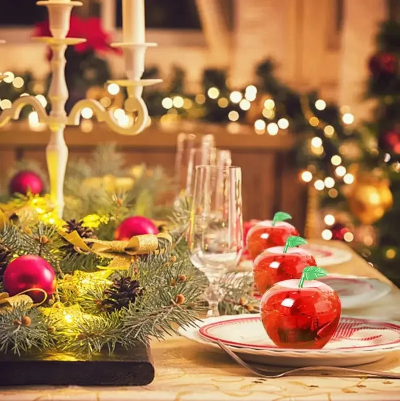 5/10pcs Apple Containers Snow White Decorations Plastic Cookie Jars Red Apple Container Candy Boxes Apples Gift Party Favor