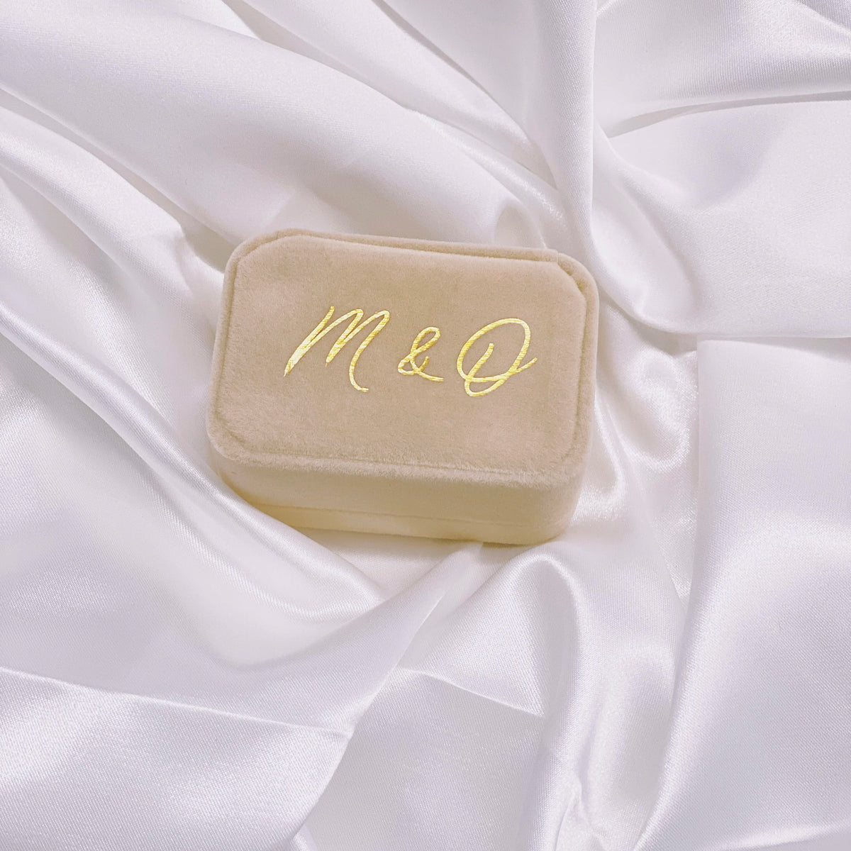 Personalized Flannel Ring Box Custom Jewelry Box Gift Boxs For Bride Engagement Ring Box Wedding Jewelry Box Anniversaire Gift