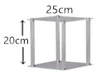 Clear Square Acrylic Artificial Flower Stand Display Stand Dessert Table Wedding Centerpieces for Tables Birthday Party Decor