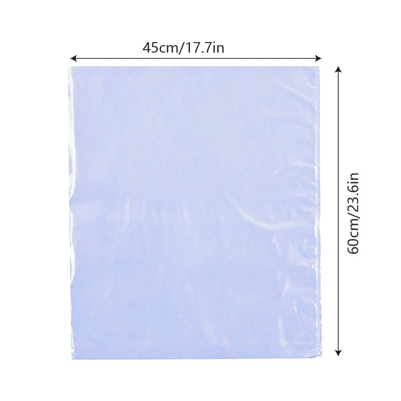 10pcs Extra Large Shrink Wrap Basket Gift Bags, Gift Baskets Clear Cellophane PVC Shrink Bags for Christmas Party