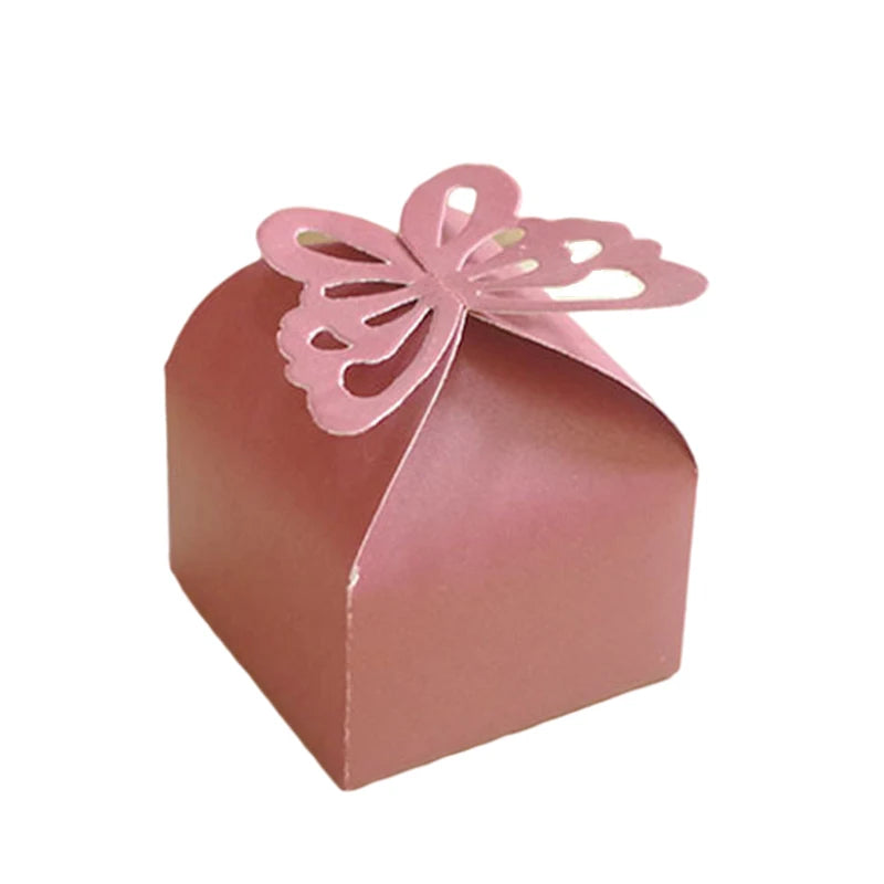 20/30/50PCS Colorful Butterfly Dragees Box Giveaways Favors and Gifts Chocolate Box Packaging Box Wedding Gift Boxes for Guests
