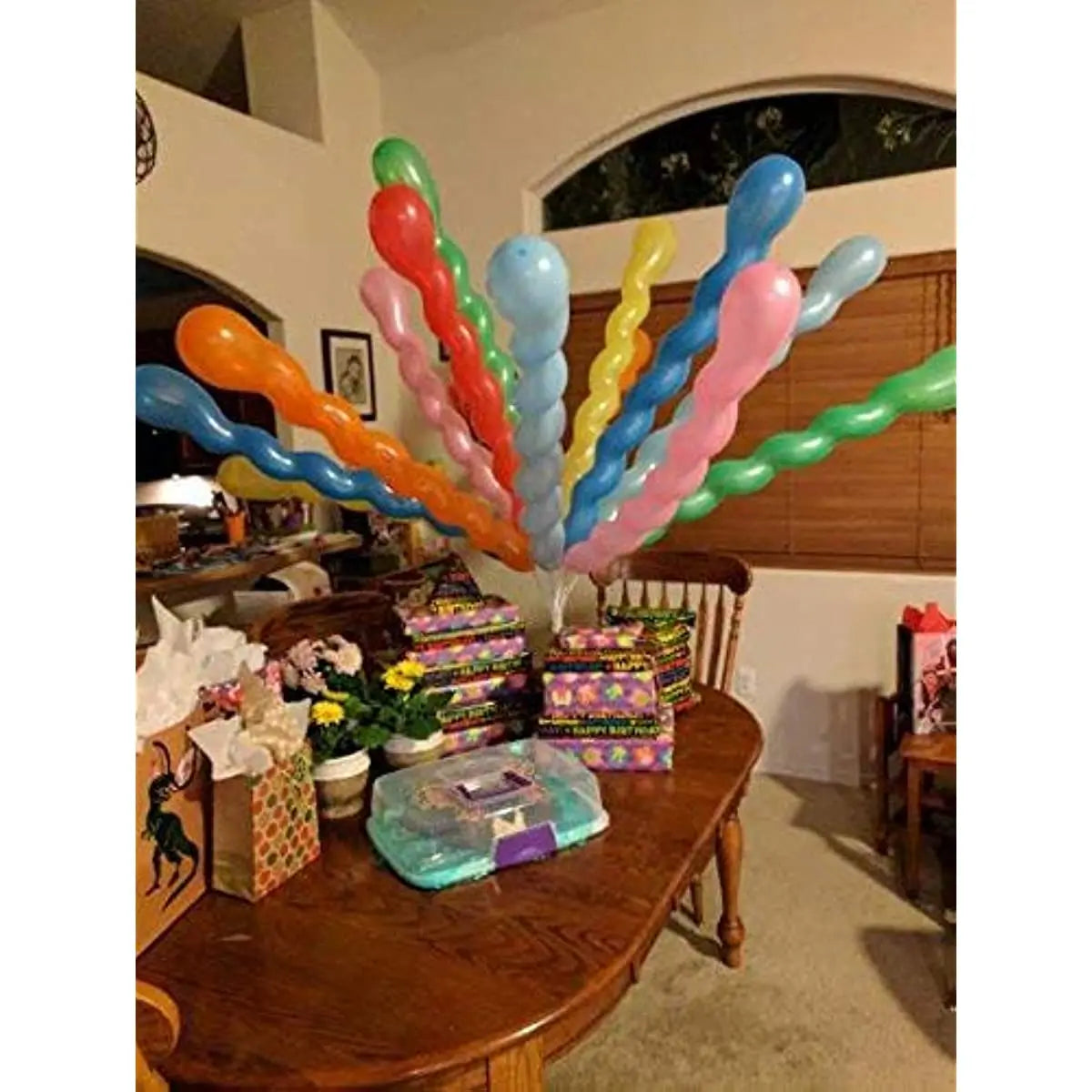 20/50Pcs Multicolor Spiral Long Balloon Unique Twist Spiraal Latex Balloon Wedding Happy Birthday Holiday Decorations Kids Toys