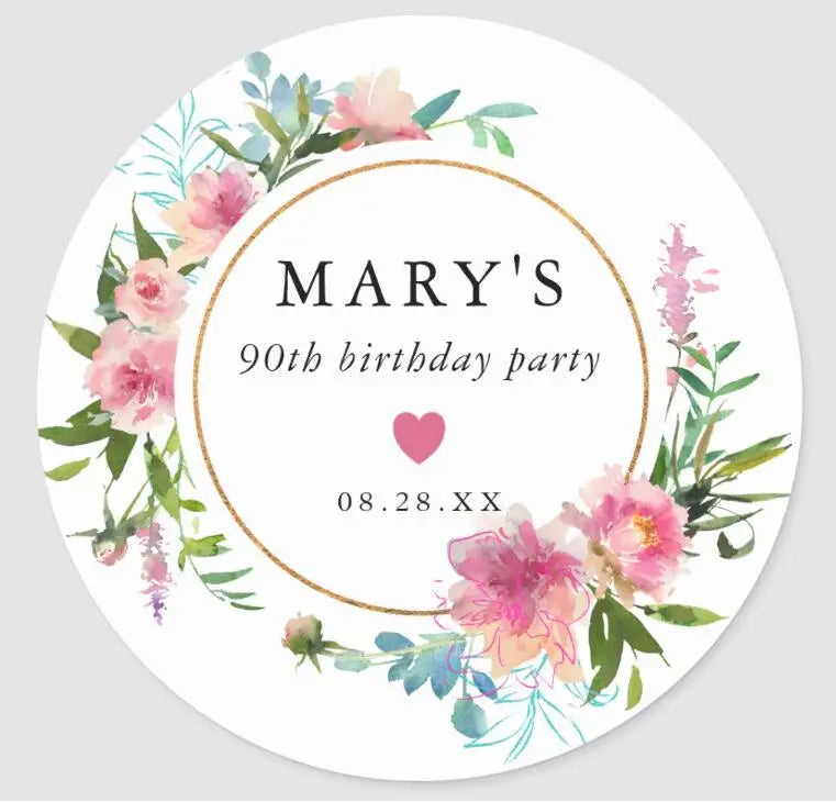 Custom Logo Wedding Stickers Personalized Design Your Name Candy Gift Box Birthday Party Gift Tags