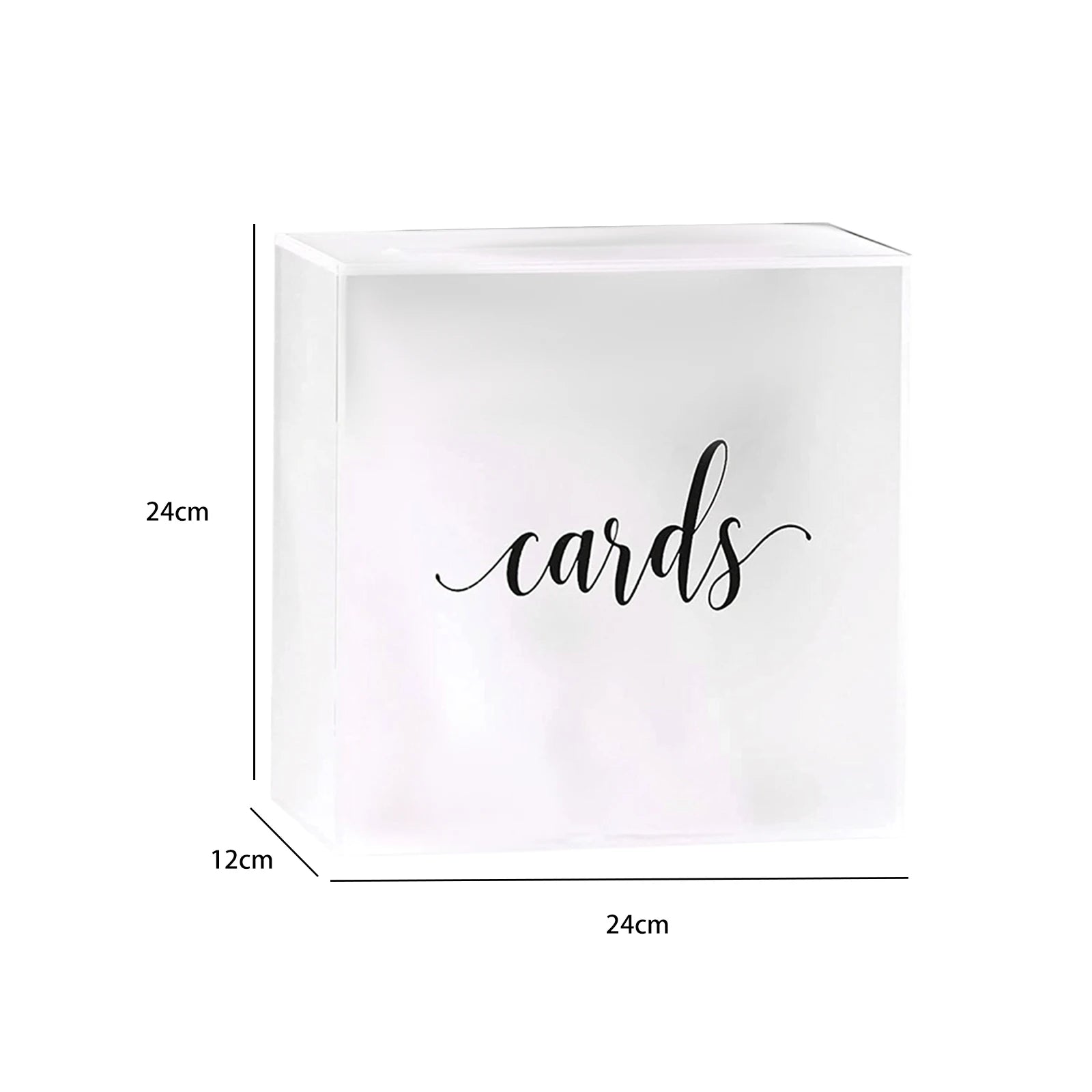Large Acrylic Card Box DIY Large Envelope Gift Card Box Acrylic Wedding Money Box for Anniversary Shower Birthday Decorations