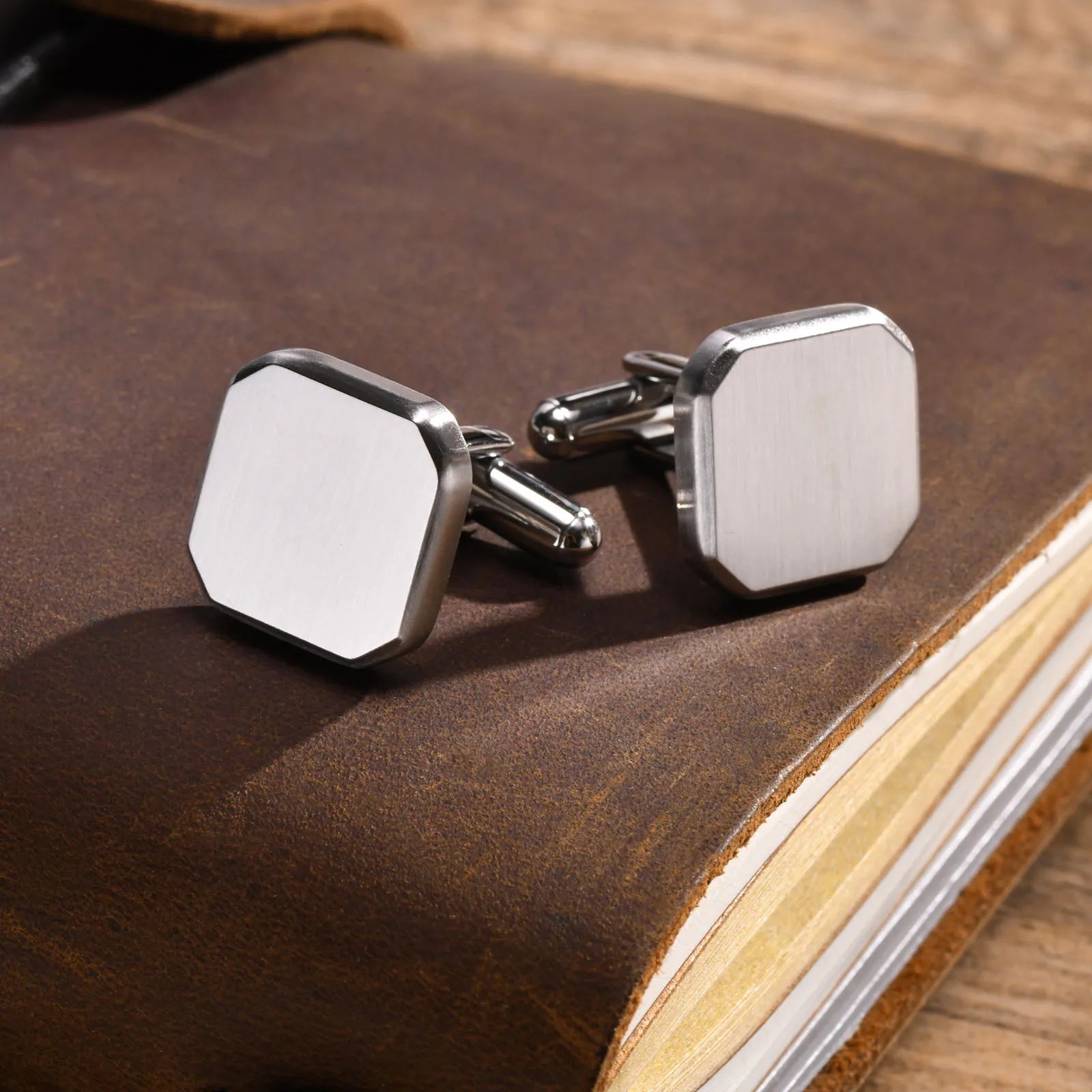 Personalized Cufflinks for Men, Custom Engraved Cufflinks for Groom, Wedding Cufflinks Bride Best Men