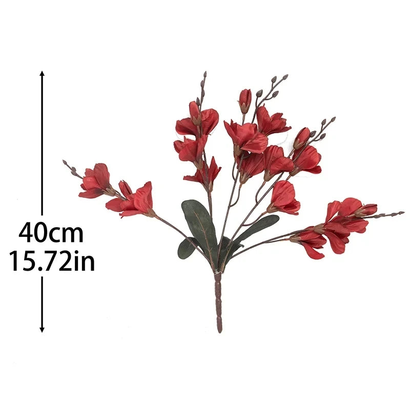 Artificial Flowers Bride Bouquet Magnolia Home Decor Wedding Christmas Party Supplies Photography Props Accessories Decoration