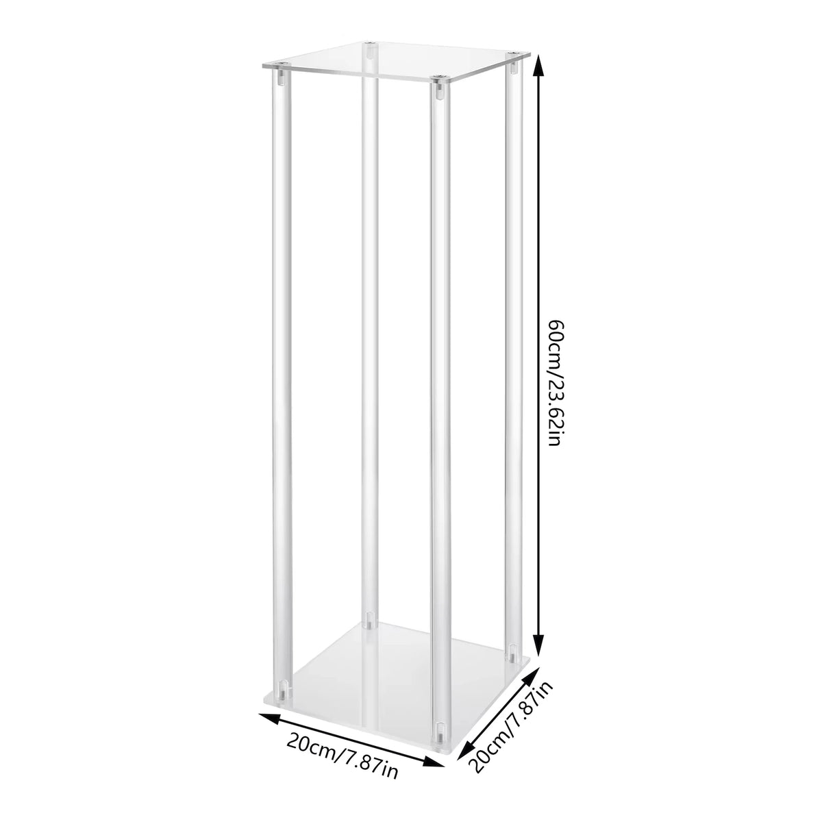 5/10 Pcs Acrylic Vase Wedding Centrepieces Clear Column Flower Display Stand Geometric Display Stand for Birthday Wedding Decor