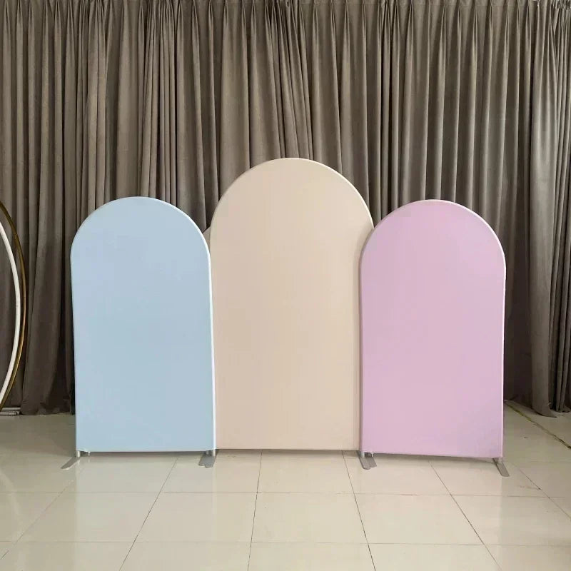Aluminium Balloon Arch Removable Portable Backdrop Stand Customized Fabric Photography Background Party Supplies Wedding Decor