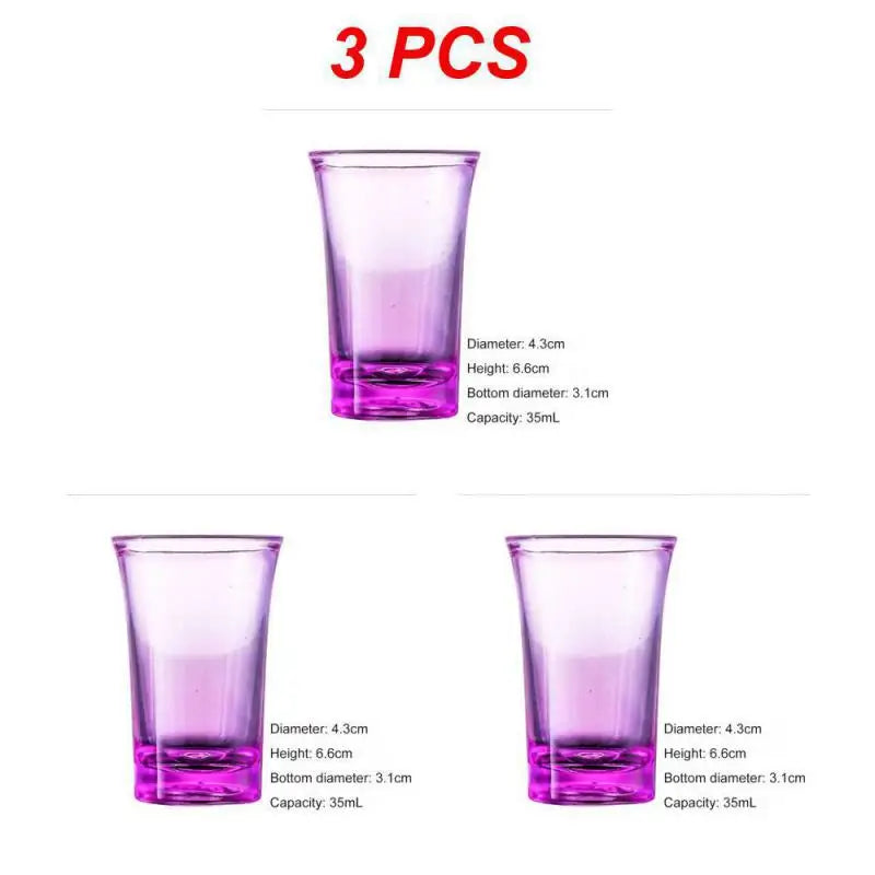 1~10PCS NEW Shot Glass Plastic Spirits Shot Cup Party Bar Club Drinking Tool Wedding Wine Glasses Cocktail Pint Vodka Cups
