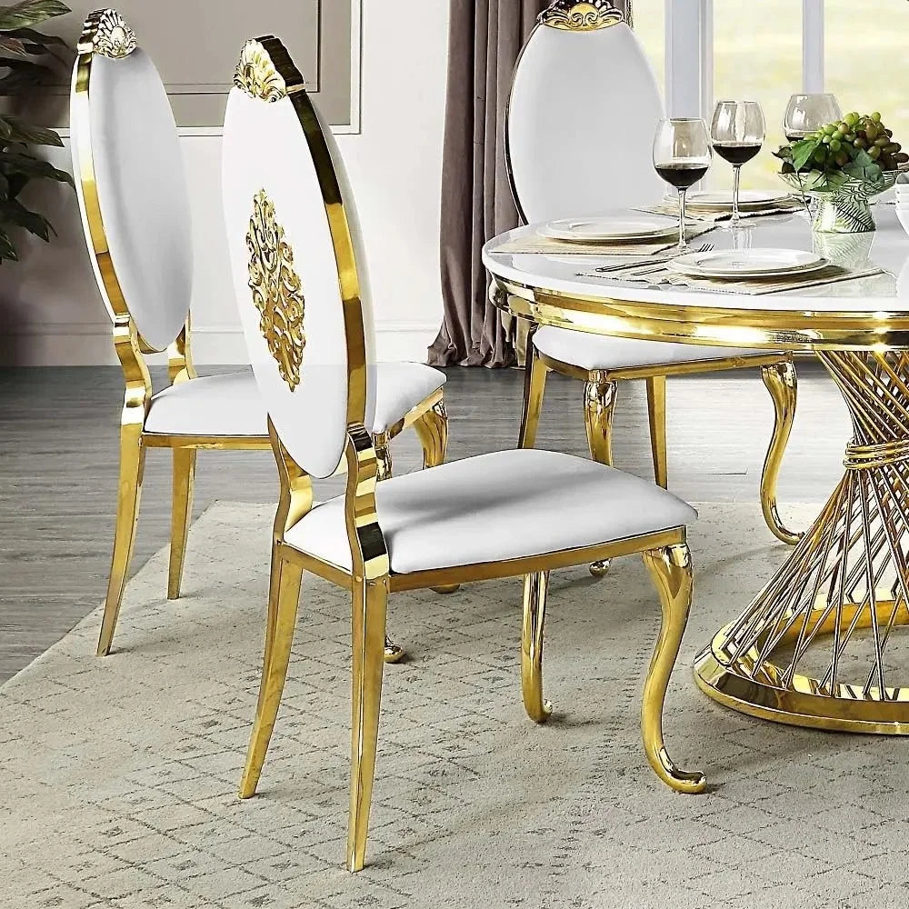 Modern Golden Wedding Dining Table Set for Living Room  Hotel Event Party Kitchen Restaurant Wholesale