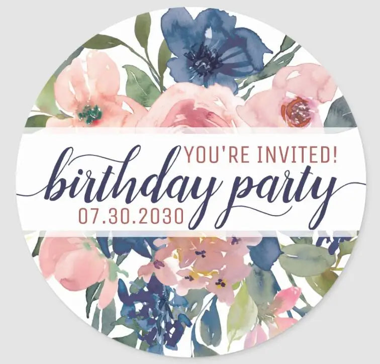 Custom Logo Wedding Stickers Personalized Design Your Name Candy Gift Box Birthday Party Gift Tags