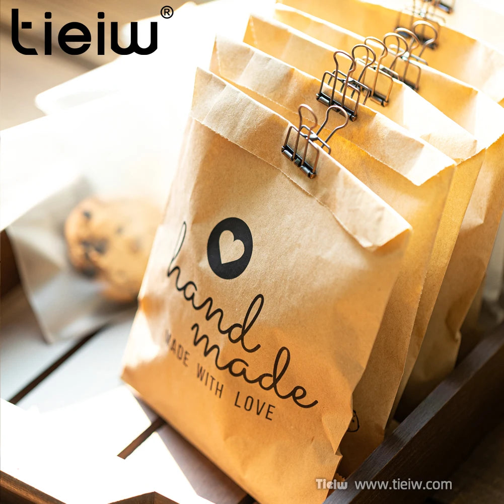 50 PCS Personalized Wedding Favor Bags Party Cookie Donut Candy Lottery Ticket Paper Reception Favor Bag For Guest And Friends