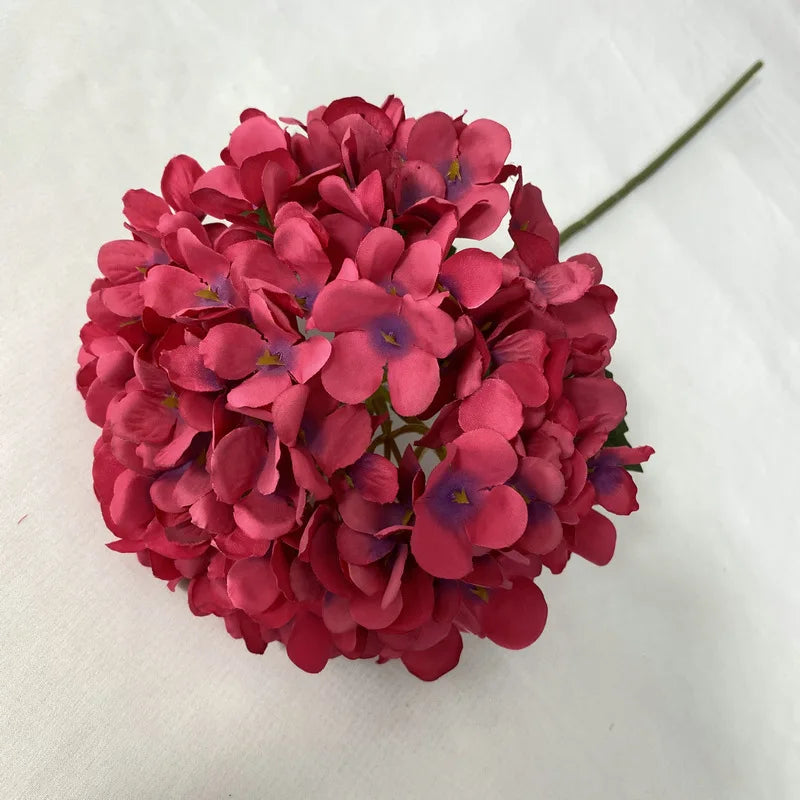 58cm Artificial Flowers Silk Hydrangea for Wedding Home Party Hotel Living Room Table Accessories Decoration