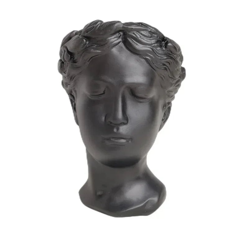 Greek Statue  Goddess Flower Pots Head Retro Venus Vase Home Decoration Accessories Ornament  Decor Tabletop Decorative
